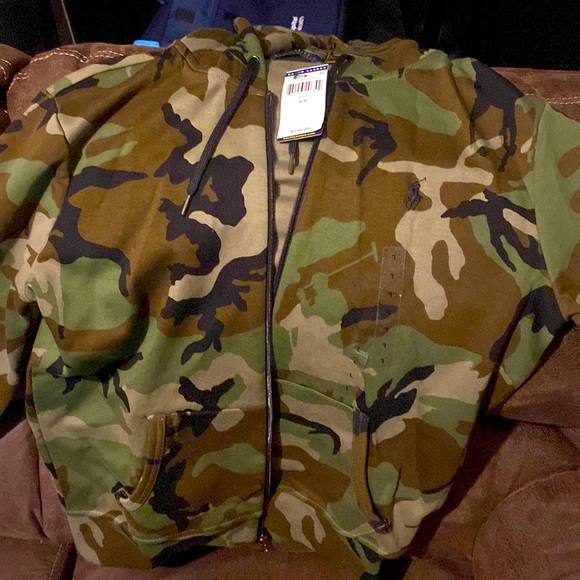 Army fatigue Ralph Lauren hoodie - Picture 1 of 3